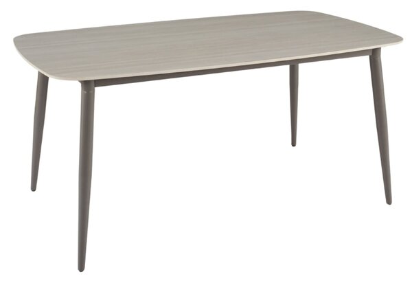 Solomona Ceramic Rectangular Dining Table In Matt Latte