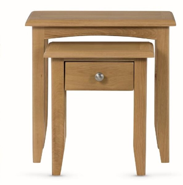 Kamiah Wooden Nest Of 2 Tables In Oak