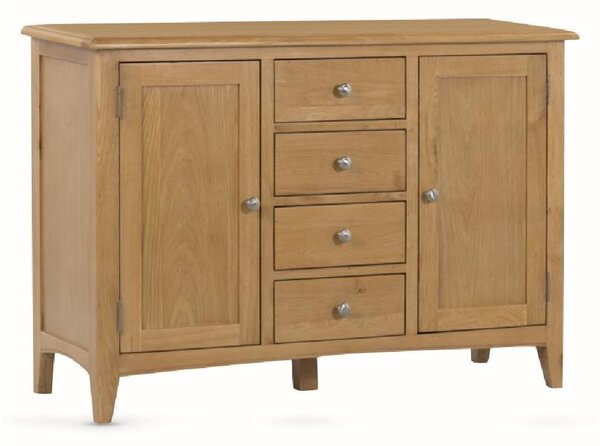 Kamiah Wooden Sideboard With 2 Doors 4 Drawers In Oak