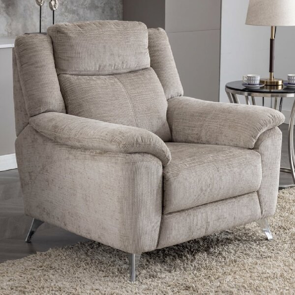 Mankato Fabric 1 Seater Sofa In Fossil