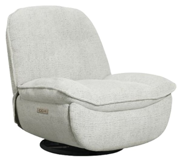 Thorndale Fabric Electric Recliner Chair In Light Grey