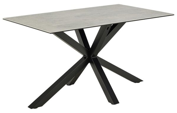 Hyeres Small Ceramic Dining Table In Grey Anista