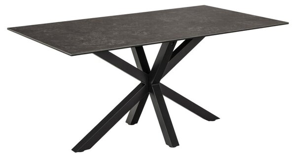 Hyeres Medium Ceramic Dining Table In Black Fairbanks