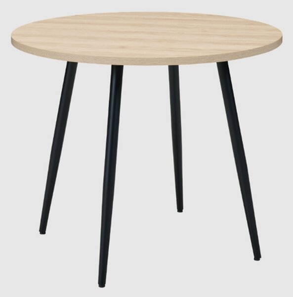 Hobart Wooden Round Dining Table In Oak
