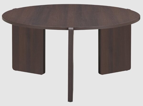 Halifax Wooden Round Coffee Table In Espresso