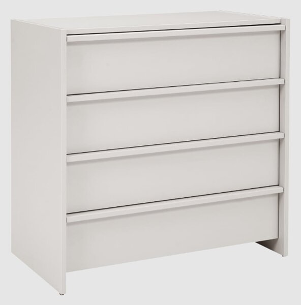 Albany Wooden Chest Of 4 Drawers In Stone
