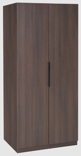 Lucca Wooden Wardrobe With 2 Doors In Espresso