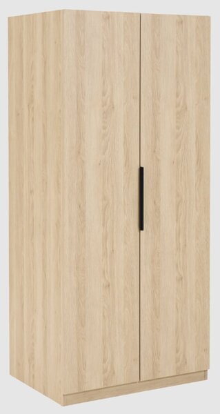 Lucca Wooden Wardrobe With 2 Doors In Oak
