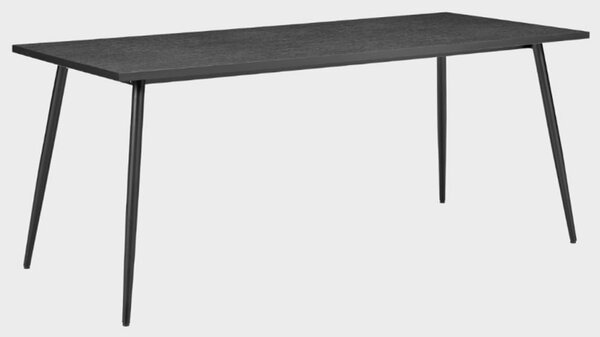 Hobart Large Wooden Dining Table In Black