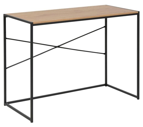 Salvo Wooden Laptop Desk In Matt Wild Oak
