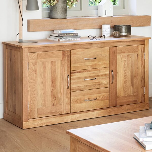 Fornatic Wooden Sideboard With 2 Doors 3 Drawers In Oak