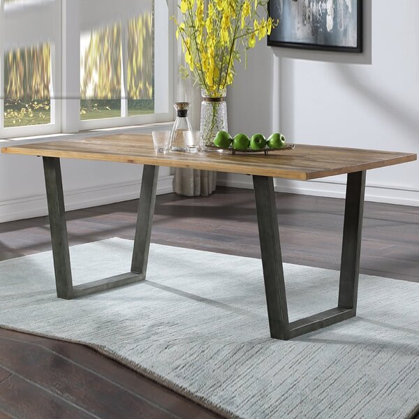 Utica Wooden Rectangular Dining Table In Satin Lacquer