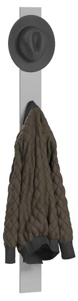 Silvis Vertical Wooden Hallway Coat Hanger In Grey