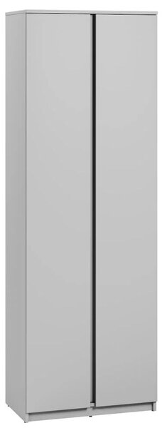 Silvis Tall Wooden Hallway Storage Cabinet With 2 Doors In Grey