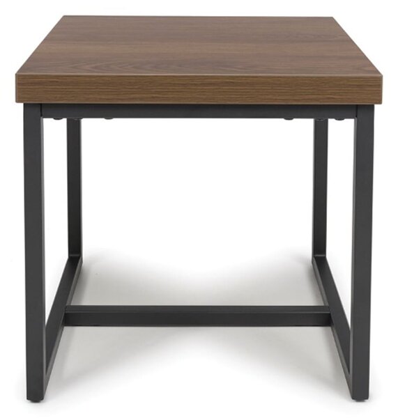 Beloit Wooden Square End Table In Smoked Oak