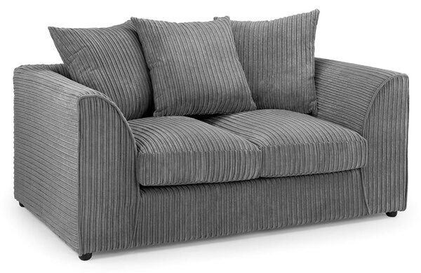 Hyeres Fabric 2 Seater Sofa In Grey