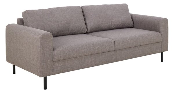 Onalaska Fabric 3 Seater Sofa In Light Grey Brown