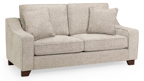 Nepean Fabric 3 Seater Sofa In Stone
