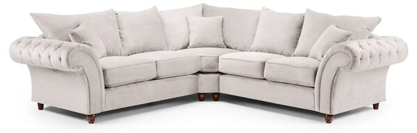 Winnsboro Fabric Corner Sofa In Stone