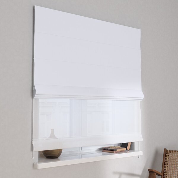 Voile and fabric roman blind (DUO II)