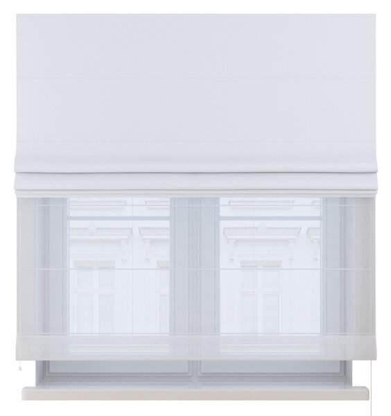 Voile and fabric roman blind (DUO II)