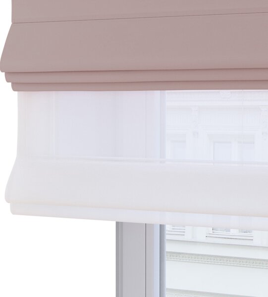 Voile and fabric roman blind (DUO II)