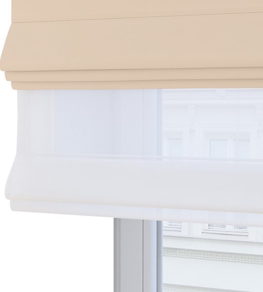 Voile and fabric roman blind (DUO II)