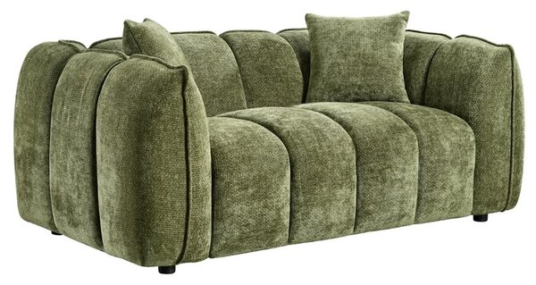 Ventura Fabric 2 Seater Sofa In Olive