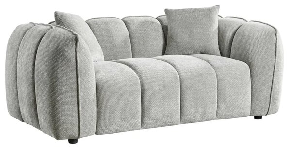 Ventura Fabric 2 Seater Sofa In Grey