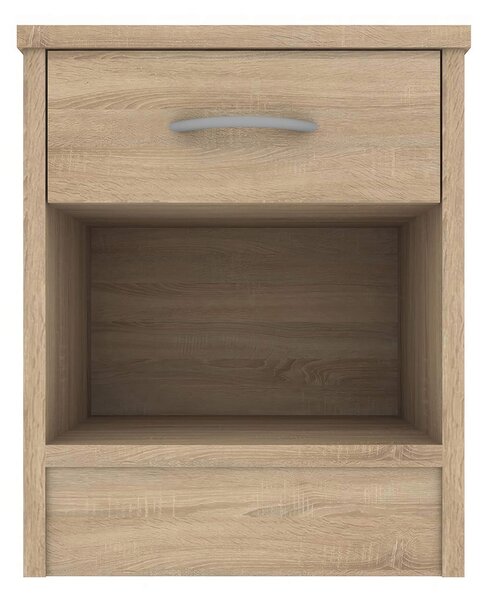 Babylon Wooden Bedside Cabinet With 1 Drawer In Oak