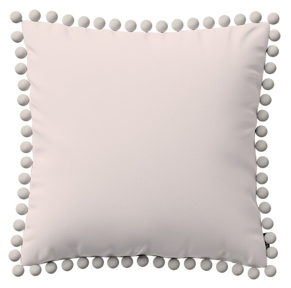Daisy cushion covers with pom poms
