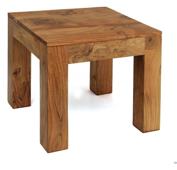 Candie Wooden Square Lamp Table In Light Oak