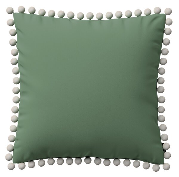 Daisy cushion covers with pom poms