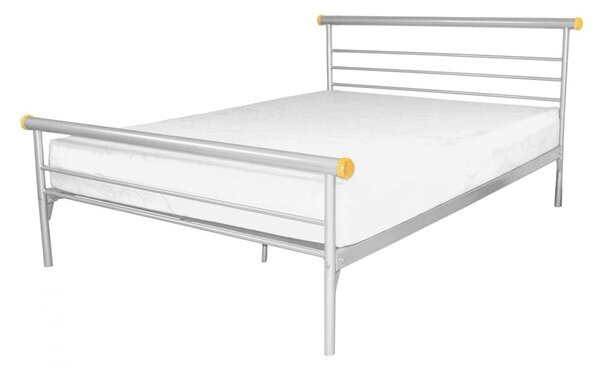 Candela Metal Single Bed In Silver