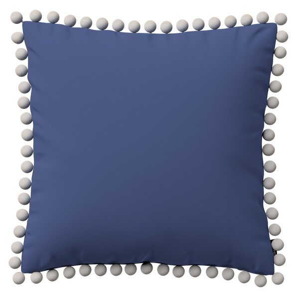 Daisy cushion covers with pom poms