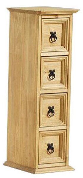 Carlen Wooden Storage Cabinet In Distressed Oak