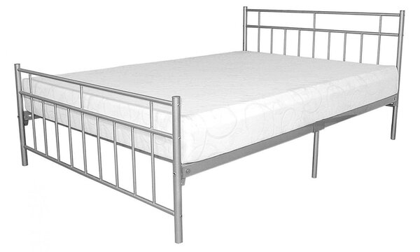 Dieppe Metal Single Bed In Silver