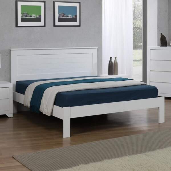 Electra Wooden Small Double Bed In White