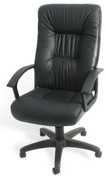 Indianola Leather Home And Office Chair In Black