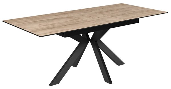 Armada Large Ceramic Extending Dining Table In Oak Effect