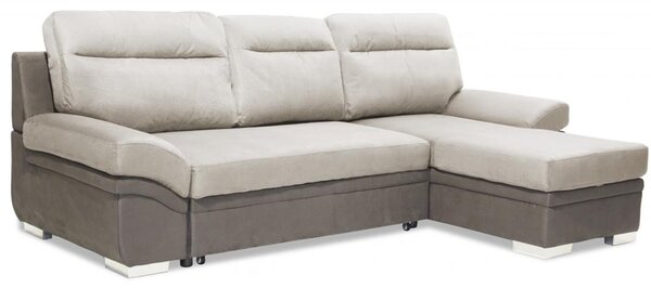 Jamestown Fabric 2 Seater Sofa Bed In Light And Dark Grey