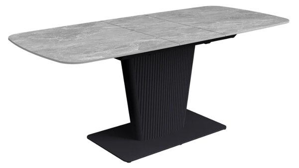 Castle Large Ceramic Extending Dining Table In Light Grey