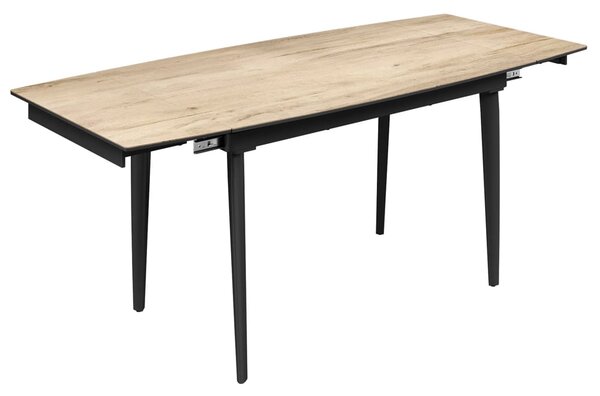 Verdun Ceramic Extending Dining Table In Oak Effect