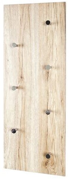Berwyn Wooden Coat Rack In San Remo Oak And Chrome