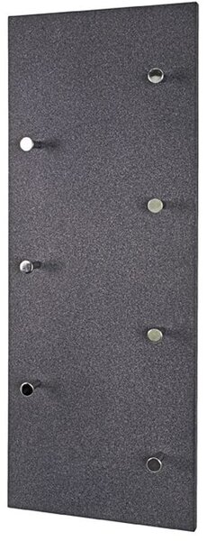 Berwyn Wooden Coat Rack In Granite And Chrome
