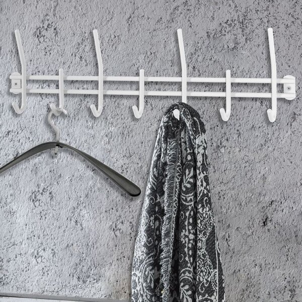 Chilliwack Metal Coat Rack In White