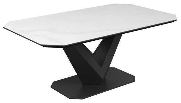 Viroqua Ceramic Coffee Table In Matt White