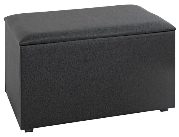 Massillon Large Fabric Storage Ottoman In Black