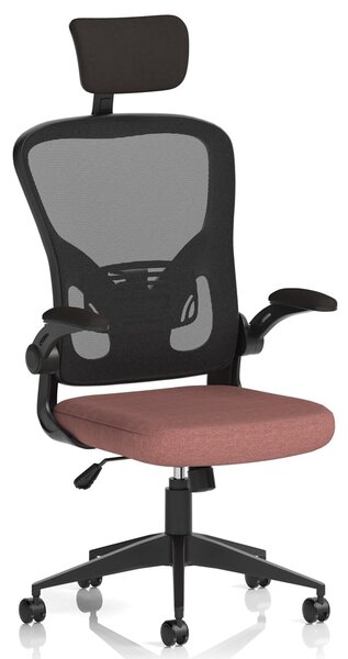 Accord Fabric Office Chair With Folding Arms In Forge