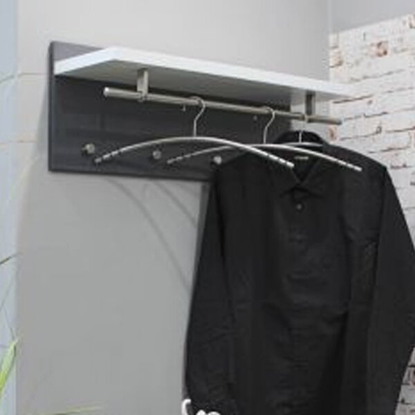 Learo Wooden Coat Rack In Granite White